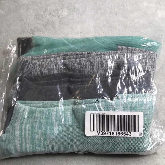 TOMMIE COPPER Compression Over Calf Socks Jade Green 4 Pc Nanoglide Large New - Picture 2 of 3